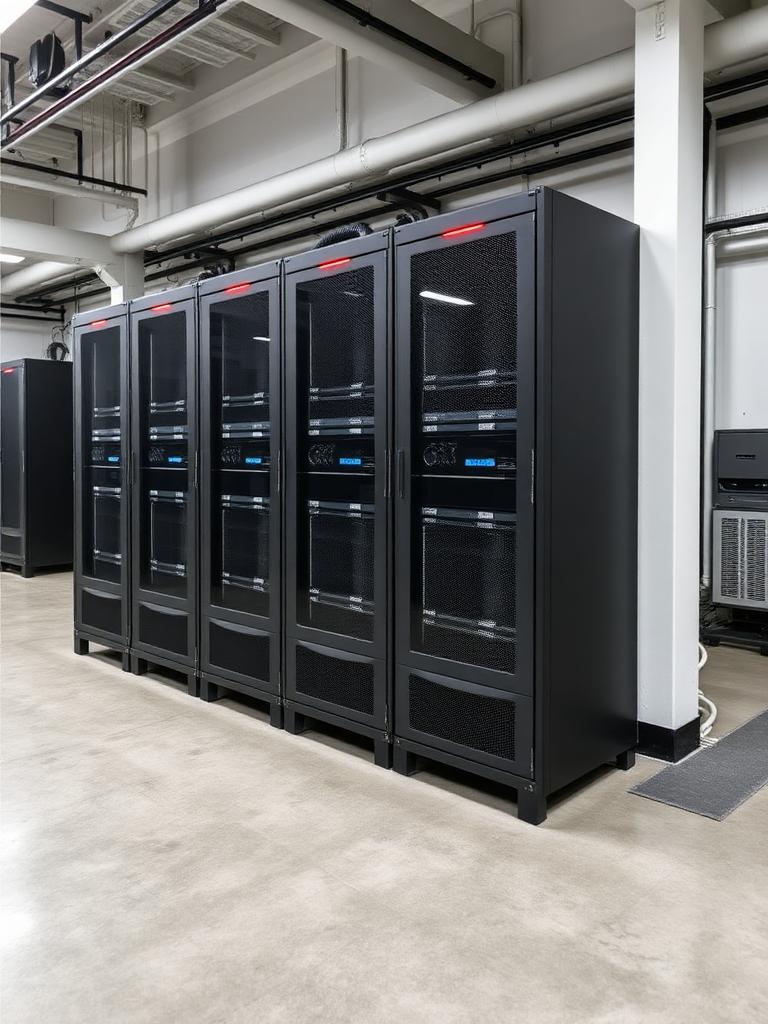 UPS cabinet in a clean plant room